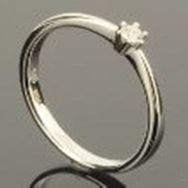 RASK wm135084019 Solitaire ring 14K hvidguld 585 0.07ct. W-SI
