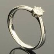RASK wm135087019 Solitaire ring 14K hvidguld 585 0.20ct. W-SI
