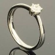 RASK wm135088019 Solitaire ring 14K hvidguld 585 0.25ct. W-SI