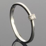 RASK wm135142019 Solitaire ring 14K hvidguld 585 0.05ct. W-SI