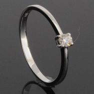 RASK wm135143019 Solitaire ring 14K hvidguld 585 0.10ct. W-SI