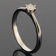 RASK wm135184019 Solitaire ring 14K hvidguld 585 0.15ct. W-SI