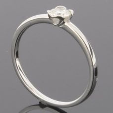 RASK wm135212019 Solitaire ring 14K hvidguld 585 0.25ct. W-SI
