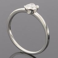 RASK wm135213019 Solitaire ring 14K hvidguld 585 0.33ct. W-SI
