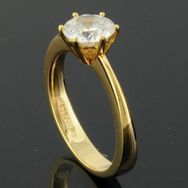 RASK wm100270519 Solitaire ring 18K guld 750 1.01ct. TW-SI-Exp-EGL