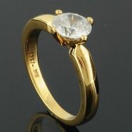 RASK wm100340219 Solitaire ring 18K guld 750 1.01ct. TW-SI-Exp