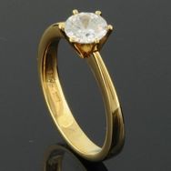 RASK wm100430219 Solitaire ring 18K guld 750 0.75ct. TW-SI-Exp