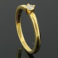 RASK wm128765119 Solitaire ring 18K guld 750 0.10ct. TW-SI