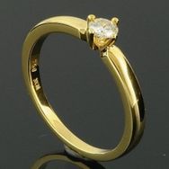 RASK wm128766019 Solitaire ring 18K guld 750 0.15ct. TW-SI