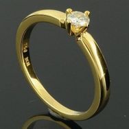 RASK wm128766119 Solitaire ring 18K guld 750 0.15ct. TW-SI