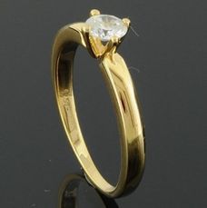 RASK wm128768019 Solitaire ring 18K guld 750 0.33ct. TW-SI