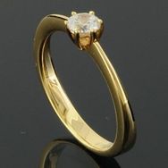 RASK wm128819019 Solitaire ring 18K guld 750 0.25ct. TW-SI