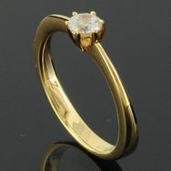 RASK wm128819119 Solitaire ring 18K guld 750 0.25ct. TW-SI