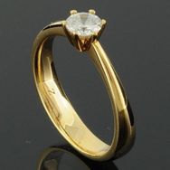 RASK wm128820019 Solitaire ring 18K guld 750 0.33ct. TW-SI