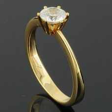 RASK wm128821219 Solitaire ring 18K guld 750 0.50ct. TW-SI