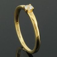 RASK wm129117019 Solitaire ring 14K guld 585 0.10ct. W-SI