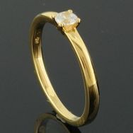 RASK wm129118019 Solitaire ring 14K guld 585 0.15ct. W-SI