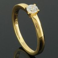 RASK wm129119019 Solitaire ring 14K guld 585 0.20ct. W-SI