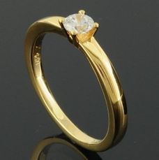 RASK wm129120019 Solitaire ring 14K guld 585 0.25ct. W-SI
