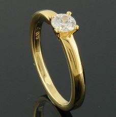 RASK wm129121019 Solitaire ring 14K guld 585 0.33ct. W-SI