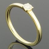 RASK wm129192019 Solitaire ring 14K guld 585 0.17ct. W-SI