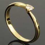 RASK wm129264019 Solitaire ring 14K guld 585 0.10ct. TW-SI