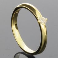 RASK wm129311019 Solitaire ring 14K guld 585 0.09ct. W-SI