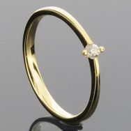 RASK wm129367019 Solitaire ring 14K guld 585 0.07ct. W-SI