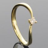 RASK wm129375019 Solitaire ring 14K guld 585 0.07ct. W-SI
