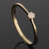 RASK wm129382019 Solitaire ring 14K guld 585 0.05ct. W-SI