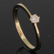 RASK wm129383019 Solitaire ring 14K guld 585 0.10ct. W-SI