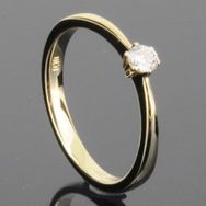 RASK wm129387019 Solitaire ring 14K guld 585 0.10ct. W-SI