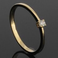 RASK wm129407019 Solitaire ring 14K guld 585 0.05ct. W-SI
