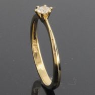 RASK wm129418019 Solitaire ring 14K guld 585 0.12ct. W-SI