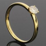 RASK wm129435019 Solitaire ring 14K guld 585 0.17ct. TW-SI
