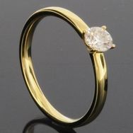 RASK wm129437019 Solitaire ring 14K guld 585 0.33ct. TW-SI