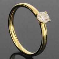RASK wm129437119 Solitaire ring 14K guld 585 0.33ct. TW-SI