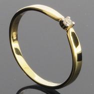 RASK wm129472019 Solitaire ring 14K guld 585 0.03ct. W-SI