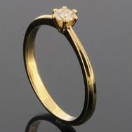 RASK wm129486019 Solitaire ring 14K guld 585 0.15ct. W-SI