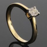 RASK wm129513019 Solitaire ring 14K guld 585 0.10ct. W-SI