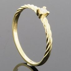 RASK wm129581019 Solitaire ring 14K guld 585 0.04ct. W-SI