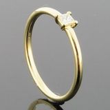 RASK wm129600019 Solitaire ring 14K guld 585 0.10ct. W-SI