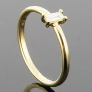 RASK wm129602019 Solitaire ring 14K guld 585 0.10ct. W-SI