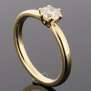 RASK wm129609019 Solitaire ring 14K guld 585 0.45ct. TW-SI