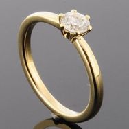 RASK wm129610019 Solitaire ring 14K guld 585 0.42ct. TW-SI