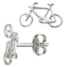 Cykel øreringe sølv sh514870