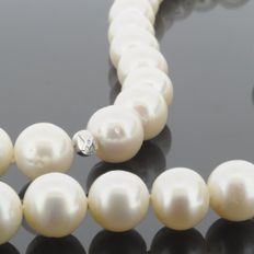 Ferskvandsperle halskæde til udskiftelig lås, 43cm, 11,5mm - 480132140