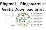 Ringmål - Ringstørrelse - Gratis download til udprint i A4 - RASK Smykker Danmark