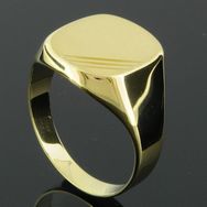 Herrering ringskinne 3,3-8,6mm poleret og matteret 8K guld - wm-689674