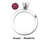 M GRANAT - Rhodotite / Sølv
